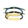 Pulsera de Marca de Acero Inoxidable Moda Europea y Americana Tejida a Mano Material en Blanco Corazón Magnético Acero Inoxidable Pulsera de Pareja
