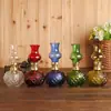 Lámpara de queroseno de vidrio lámpara romántica para parejas combustible para usar hogar nueva casa cálida lámpara de cristal cuerpo redondo