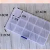 Caja Transparente de Plástico PP con 15 Compartimentos para Anzuelos de Pesca, Equipo de Pesca, Almacenamiento de Joyería, Cuentas Sueltas, Accesorios, Caja de Almacenamiento para Ferretería Pequeña, Extraíble