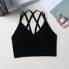 Kaka Mismo Estilo Cruz Hermoso Top de Tubo para Pecho Envolvente en la Espalda sin Base de Aro de Acero Camisola Deportiva Sujetador Ropa Interior para Mujer