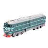 Tren de juguete eléctrico para niños de cuero verde Dongfeng 4B con motor de combustión interna, vía de tren, tren de alta velocidad Fuxing, juego de tren pequeño con vía
