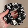 Elástico de Cabelo de Renda Estilo Coreano para Rabo de Cavalo, Scrunchie Grande, Elástico para Coque, Acessório de Cabelo de Luxo para Meninas