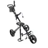 Triciclo de golfe liga de alumínio dobrável carro de golfe com assento carrinho de mão de golfe multifuncional