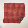 Lenço Quadrado Escovado Ins Retro Estilo Old Money Original Coreano 2025 Impresso Frente e Verso Camadas Versátil Lenço de Pescoço Cinto de Cintura para Mulheres