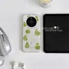Adecuado para Funda de Teléfono Móvil Huawei Mate80, Nueva Silicona Mt70Pro+, Linda y Personalizada Hw Pintura al Óleo Verde Lima Pera