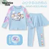 Nuevo Modelo 2025 Traje de Baño Infantil para Niñas, Dos Piezas de Manga Larga y Pantalón Largo, Secado Rápido, Protección Solar para Niños Mayores