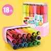 Pluma Acuarela Noya con Cuerpo Hexagonal, Gran Capacidad, Marcador Lavable, Especial para Pintura Infantil de Jardín de Niños