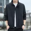 Jaqueta gola alta estilo americano para homens, outono 2026 nova jaqueta de trabalho casual versátil de corte solto, blusa masculina