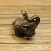 Adornos pequeños de elefante macizo de latón elefante de dinero de cobre elefante auspicioso Elefante de la Suerte para llavero de coche colgante de cobre Elefante de la Suerte