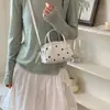 Bolsa Cuadrada Pequeña Niña 2026 Bolso de Moda ins Bolso de Hombro Verano Versátil Estilo Coreano Bolso Cruzado Dulce Nuevo de Lunares