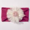 Diadema Elástica Jacquard para Bebé Lindo Europeo y Americano, Cómoda, con Encaje de Flores, Gorro para Bebé, Accesorios Nuevos para Niños para las Cuatro Estaciones