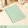 Cuaderno de tapa blanda, simple y elegante, adecuado para exámenes, estudiantes de secundaria y preparatoria, tamaño A5, cosido, rayado, personalizable