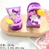 Gato de Dibujos Animados Tridimensional de Color Sólido Accesorios de Resina Hechos a Mano para Coche DIY Llavero Adornos Pequeños para Coche Colgante para Bolso