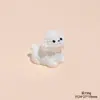 Nueva Decoración de Coche de Cachorro Bichón Frisé Mini, Manualidades Súper Lindas de Resina Regalo, Accesorio para Llavero DIY