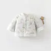 Roupas de Bebê para Outono e Inverno, Jaqueta Acolchoada de Algodão 180g, Blusa Grossa de Algodão Puro Classe A, Roupa de Ano Novo, Casaco Acolchoado de Algodão