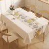 2026 Novo Estilo Luxo Leve High-End Toalha de Mesa Impermeável à Prova de Óleo Resistente ao Calor Lavável Tapete de Mesa Retangular Capa para Mesa de Centro