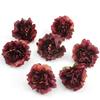 DIY simulação nova Cravo flor de seda flor artificial flor pequena cabeça de flor cortina de contas bola de flor de espuma adereços para fotografia