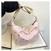 Bolso bandolera de hombro para mujer, nuevo, de moda, combina con todo, estilo extranjero, coreano, sencillo, de gran capacidad, famoso en Internet, al por mayor