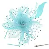 Diadema de Flores de Plumas de Carnaval Transfronterizo Fiesta Fiesta de Desempeño Accesorios para el Cabello de Plumas Diadema Accesorios Retro para el Cabello de Novia