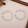 Design de Nicho Estilo Coreano com um Toque de Luxo, Brincos de Argola Lisos Simples e Versáteis, Argolas de Metal Estilo Ins Atacado