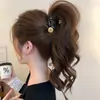 Pinza de Garra para Coleta Alta Estrella Dorada para Mujer, Estilo Nuevo de Alta Gama 2026, Pinza Tiburón para Recogido en la Parte Trasera de la Cabeza, Accesorio para el Cabello