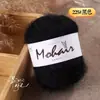Yunsuli Alpaca Mohair Seda Hilo Fino Tejido a Mano Estilo Desértico Bufanda Sombrero Mohair Hilo Fino Hilo