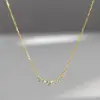 Collar de lujo super brillante con sonrisa para mujer, moda, cadena para la clavícula de estrella irregular, estilo frío, elegante, collar versátil, accesorios