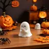 Estátua de Fantasma Fofo de Halloween Transfronteiriço Esculturas de Fantasma Leitor de Halloween e Fantasma com Celular