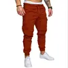 Pantalones casuales de moda para hombre 2024 overol casual pantalones casuales de múltiples bolsillos pantalones de color liso pantalones rectos para hombre