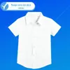 Camisa Branca Infantil Manga Longa Camisa para Menino Menina Média e Grande Camisa Branca Infantil Manga Curta Uniforme Escolar Primário Roupa para Apresentação