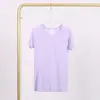 En Stock LD 3.0 Manga Corta Ropa de Yoga Fitness Running para Mujer Manga Corta Transpirable de Secado Rápido Ajuste Delgado Camiseta