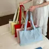 Moda Transfronteriza Bolso de Hombro Nuevo Estilo con Adornos de Letras y Pedrería, Bolso Tote de Gran Capacidad, Bolso de Compras Portátil
