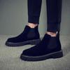 Botas para Hombre 2025 Nuevos Zapatos para Hombre Chelsea Zapatos de Trabajo Botines para Hombre Forrados de Lana Zapatos de Caña Alta Invierno Zapatos de Gamuza