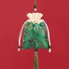 Bolsita de Fragancia para el Festival del Bote del Dragón con Borlas de Estilo Antiguo, Colgante de Bolsita con Aroma Floral de Lujo, Accesorio para Hanfu, Bolsa Vacía de Artemisa para Sachet al por Mayor