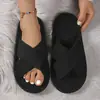 Zapatos de Algodón para Muebles de Interior de Otoño/Invierno para Mujer Suela Gruesa Felpa Cálida Zapatos Postparto Abertura de Correa Única Pantuflas de Algodón para Mujer Espuma