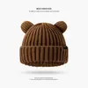 Nuevo Sombrero de Lana Cálido con Borlas para Otoño e Invierno, Gorro Tejido a Mano para Mujer, Versátil, Moderno, Estilo Étnico, Sombrero de Punto