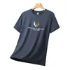 Fabricante Directo Camiseta Elegante de Manga Corta para Hombre Ins Moderna Versátil de Media Manga Camiseta Versátil Top de Verano para Hombre Ropa