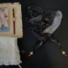 Bufanda de Cuello con Cuentas Estilo Coreano para Primavera y Verano, Collar Bufanda de Seda, Bufanda Decorativa Pequeña de Alta Gama para Mujer, Bufanda de Cuello, Accesorios para Cinturón