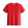 Comercio Exterior Verano Color Sólido Algodón Manga Corta Camiseta Ropa Infantil Manga Media Ropa Padre-Hijo Ropa de Clase Logo Impreso Camiseta Básica