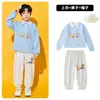 Disfraces de porrista para niños, playeras tipo polo azules, faldas de tutú, ropa de baile, atuendos para ceremonia de inauguración, vestimenta para el día del deporte en la escuela primaria