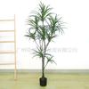 Plantas Verdes Artificiais Grandes para Decoração: Dracena Falsa, Árvore Sangue de Dragão Artificial, Paisagismo de Decoração Suave para Interior, Plantas Verdes Artificiais
