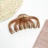 Pinza Pinza para el Cabello para Mujer Pinza Esmerilada Accesorios para el Cabello Pinza de Alto Sentido Pinza Plana Ligera Pinza Tiburón Grande Color Marrón Leche Pinza para el Cabello Venta al por Mayor