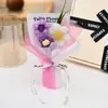 Flores Artificiales, Flores de Hilo Tejido, Flores Pompones, Flores Falsas, Regalos de Cumpleaños, Flores Hechas a Mano, Recuerdos, Pequeños Ramilletes Transfronterizos al por Mayor