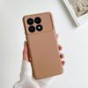 Adequado para Capa de Celular Magnética de Silicone Líquido para Redmi K70Pro, Capa Protetora Anti-Queda de Cor Sólida para Xiaomi 17Promax