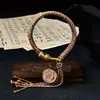 Pulsera Original Tejida a Mano con Nudo Vajra Thangka Ocho Deidades Guardianas Pulsera de Tara Verde Sala de Transmisión en Vivo