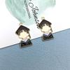 Acessórios DIY Transfronteiriços Liga Esmalte Pingente Chapéu de Formatura Colar Acessório Chaveiro Joias