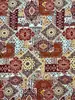 Tecido estampado de linho com juntas de bambu monofilamentar para vestidos de meninas, cortinas, toalhas de mesa, tecido de algodão-linho, tecido estampado floral estilo coreano