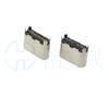 Base hembra tipo C de conexión directa USB 24 pines base hembra de contrachapado 0.8 longitud de conexión directa 10.5 mm sin patas 9.3 mm