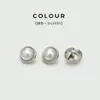 Botones de Perla de Moda con Bordes Metálicos Finos, Botones Pequeños de Abrigo de Alta Gama, Botones Decorativos para Suéteres y Cárdigans, Gemelos para Puños de Camisas de Chifón