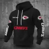 Jerseys de equipo transfronterizos europeos y americanos de talla grande, estampado digital 3D, corte holgado, con cremallera, con capucha, sudaderas deportivas, sudaderas de invierno
